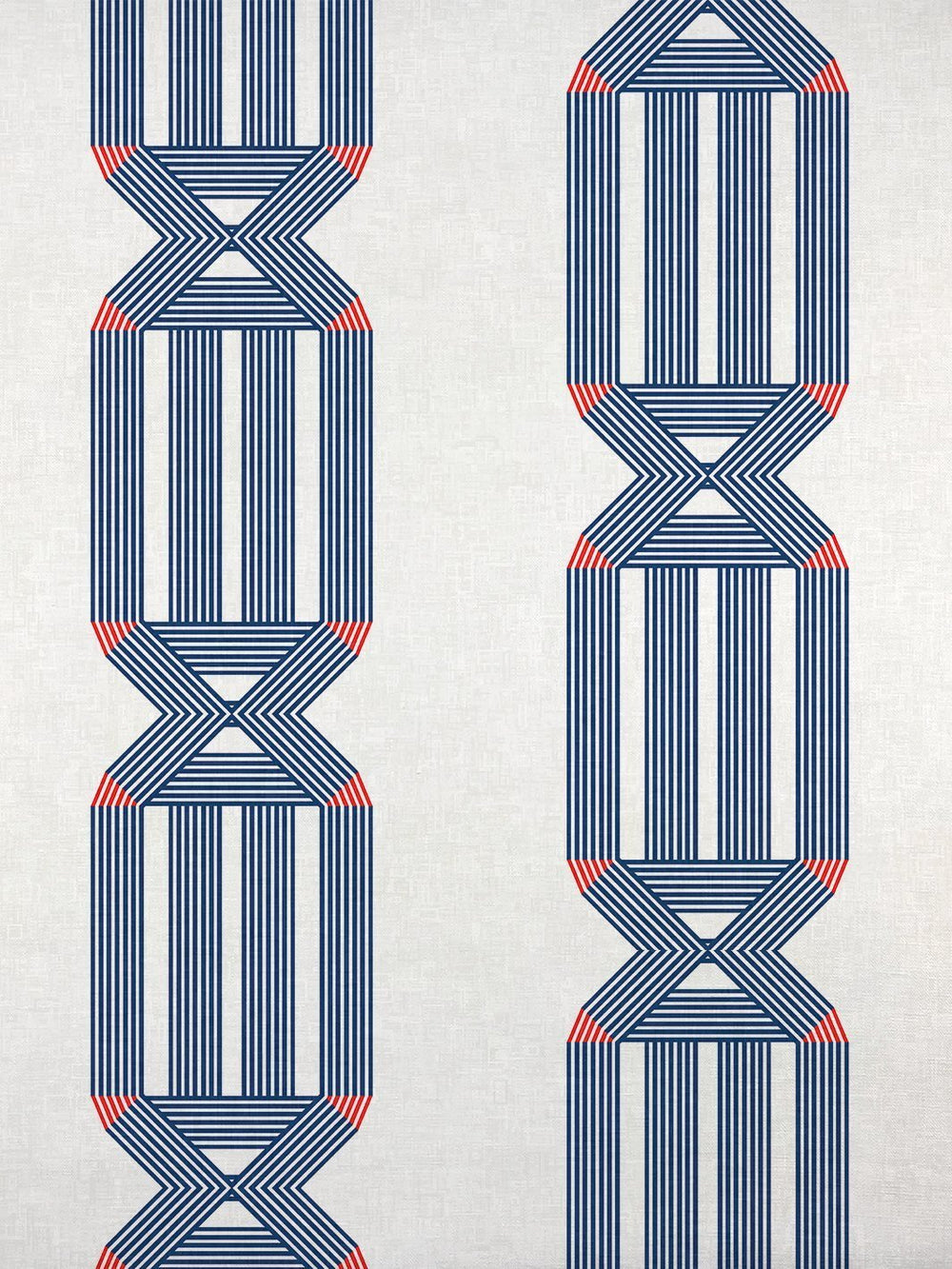 fabric by the yard roman holiday key navy