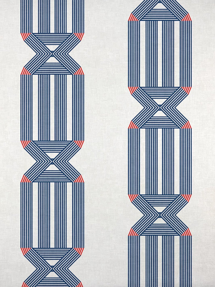 fabric by the yard roman holiday key navy