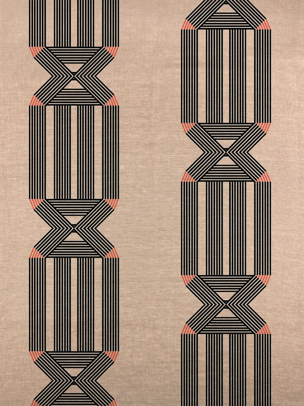 fabric by the yard roman holiday key peach
