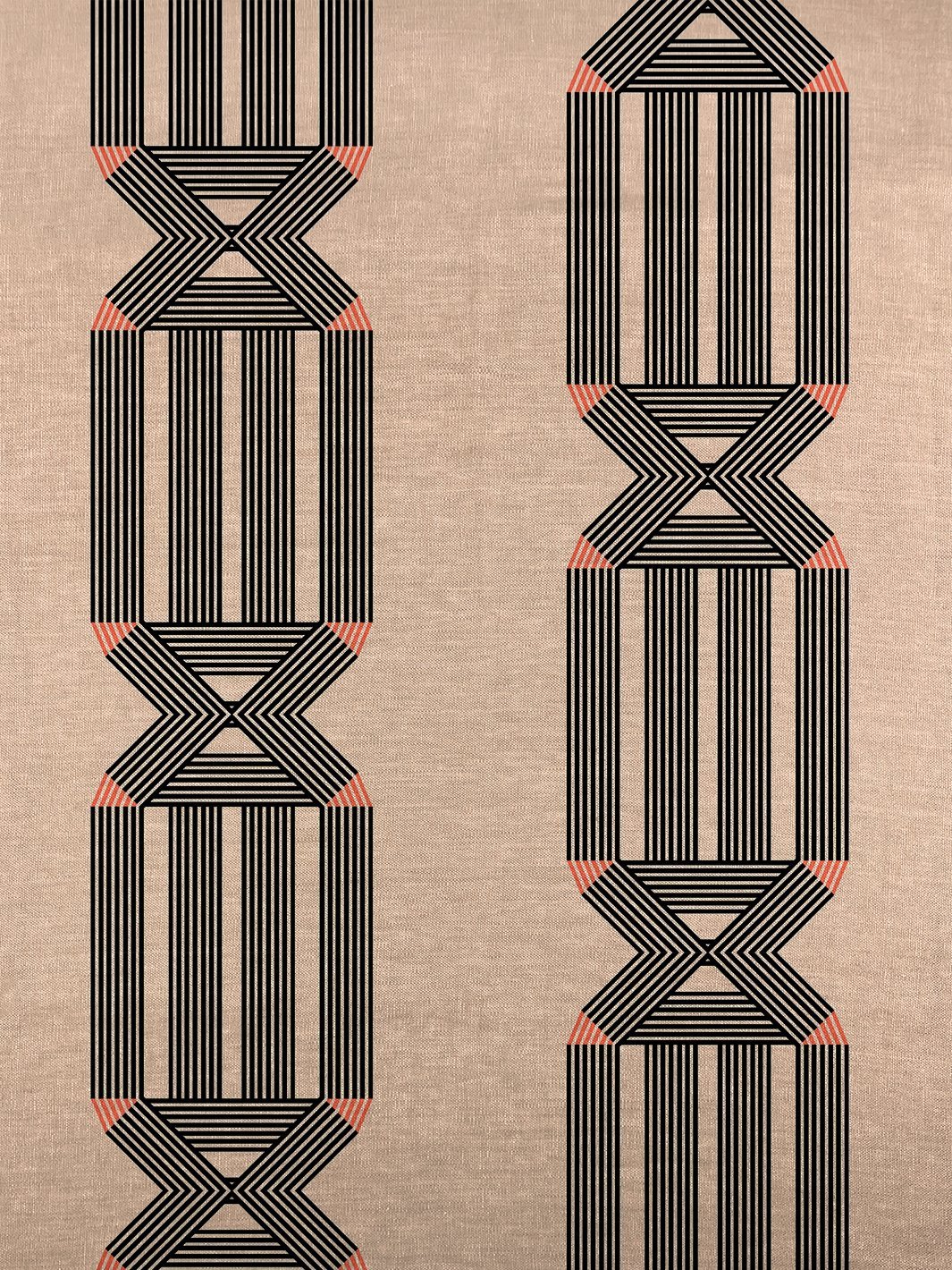 fabric by the yard roman holiday key peach