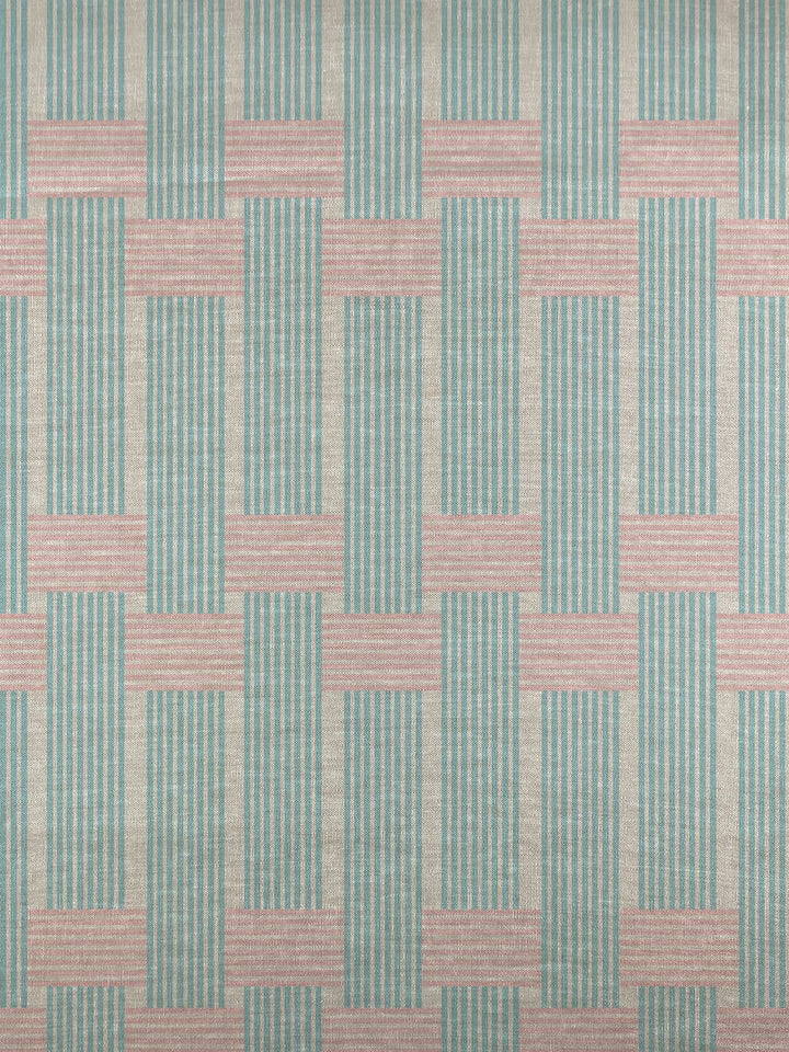 fabric by the yard roman holiday woven baby blue pink