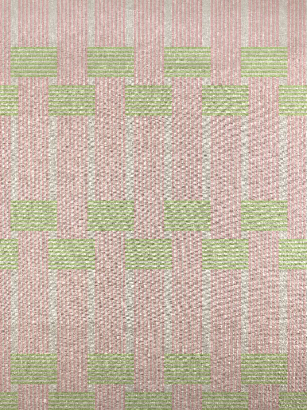 fabric by the yard roman holiday woven pink green