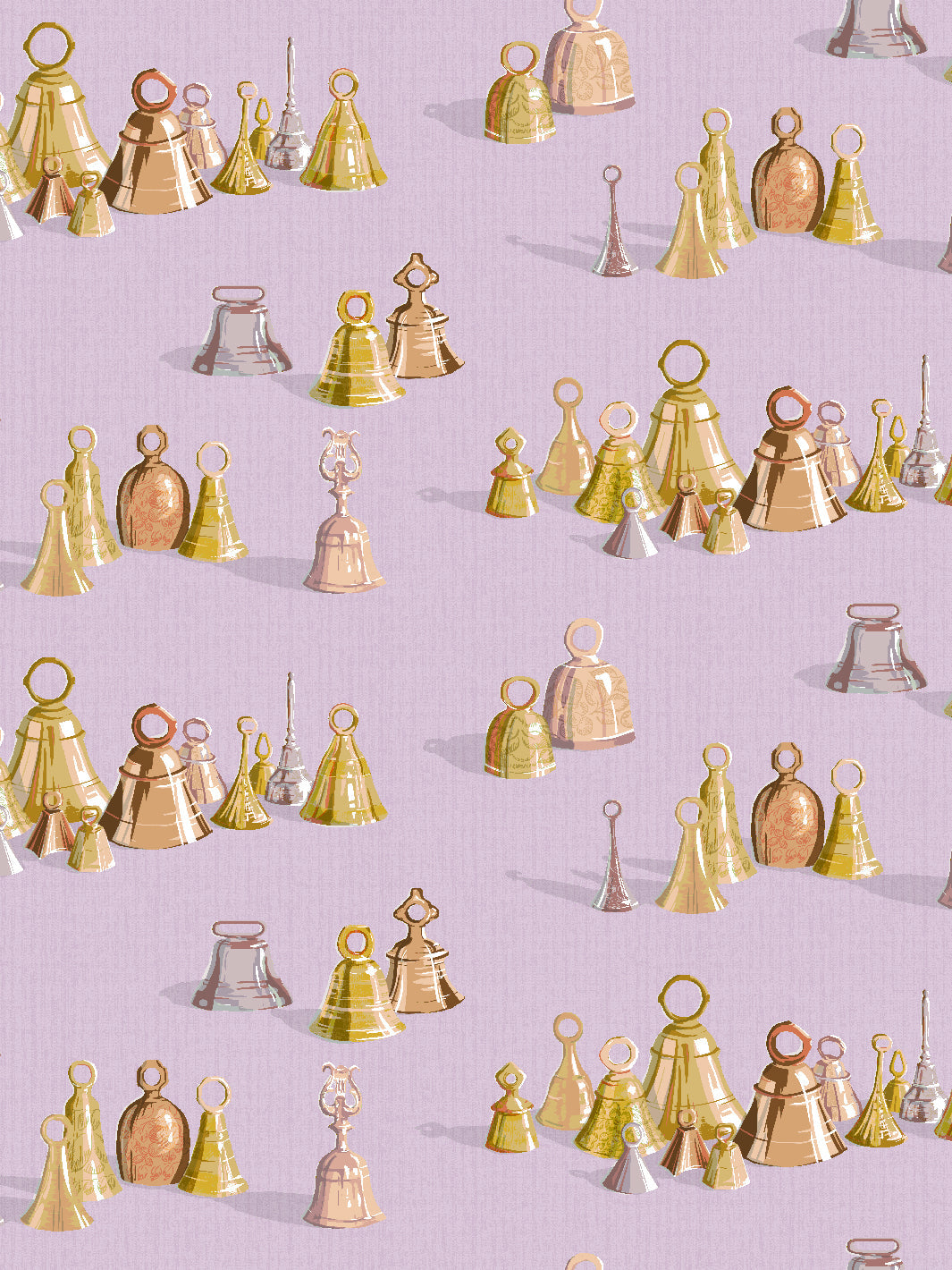 'All The Bells' Wallpaper by Sarah Jessica Parker - Lavender