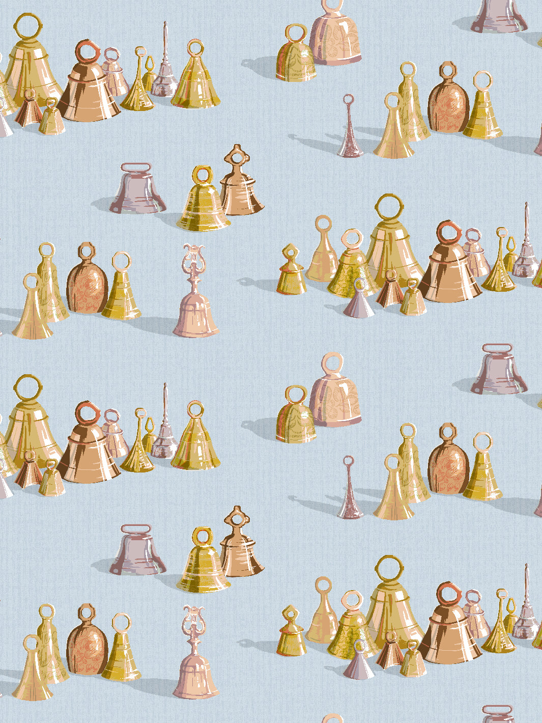 all the bells wallpaper by sarah jessica parker misty blue