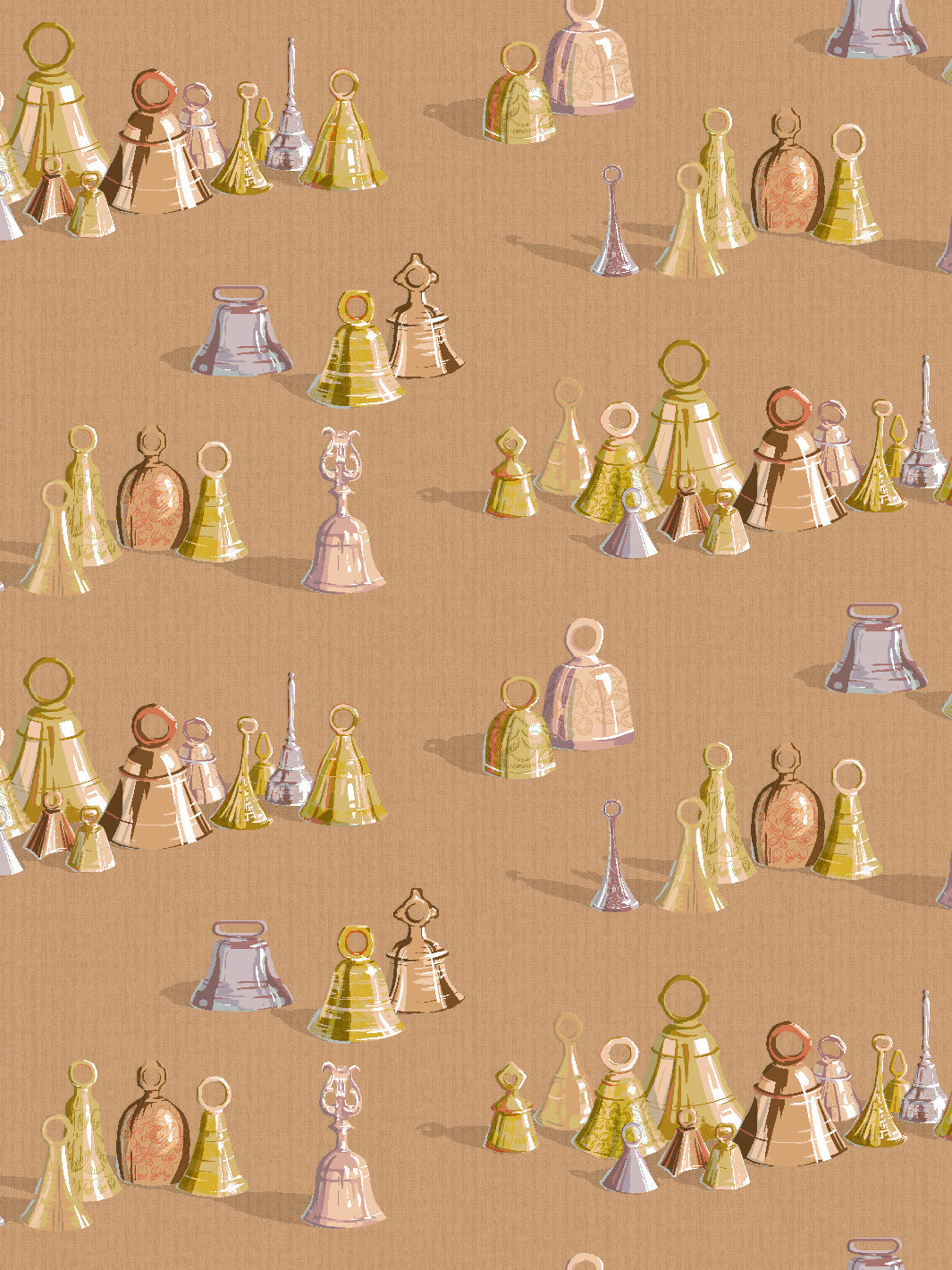 'All The Bells' Wallpaper by Sarah Jessica Parker - Pecan