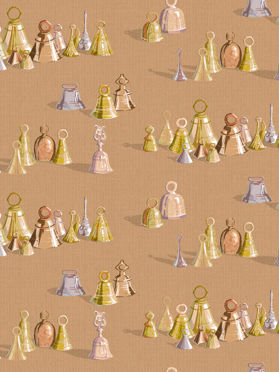 all the bells wallpaper by sarah jessica parker pecan
