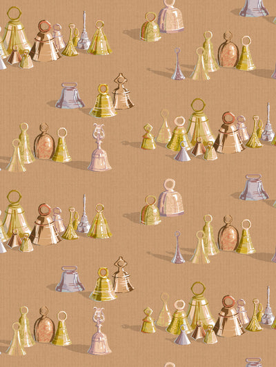 'All The Bells' Wallpaper by Sarah Jessica Parker - Pecan