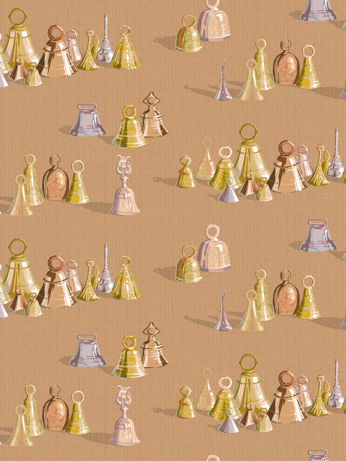 'All The Bells' Wallpaper by Sarah Jessica Parker - Pecan