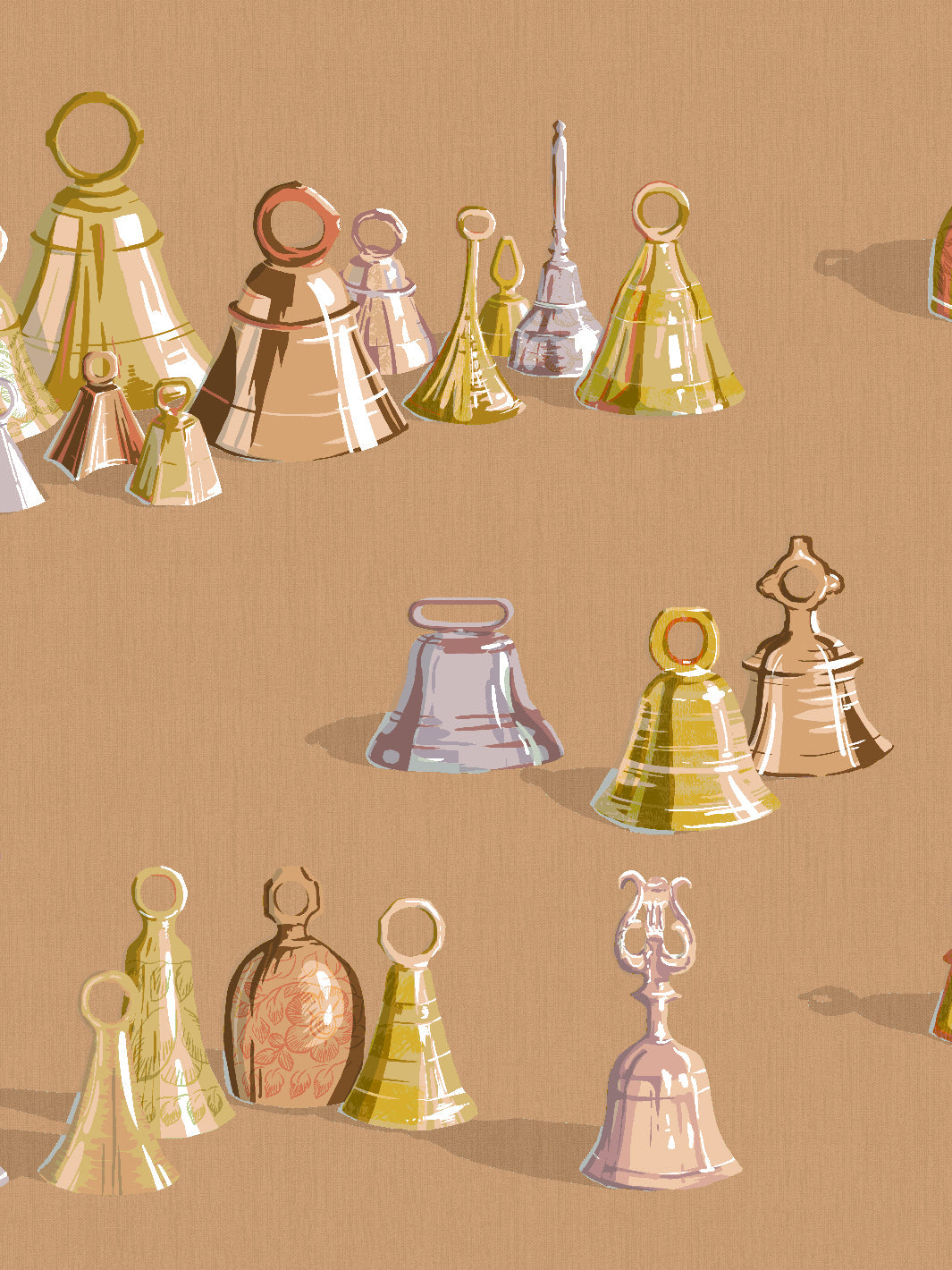 all the bells wallpaper by sarah jessica parker pecan