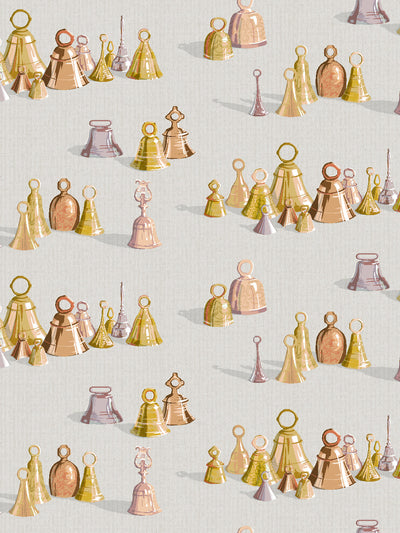 all the bells wallpaper by sarah jessica parker silver