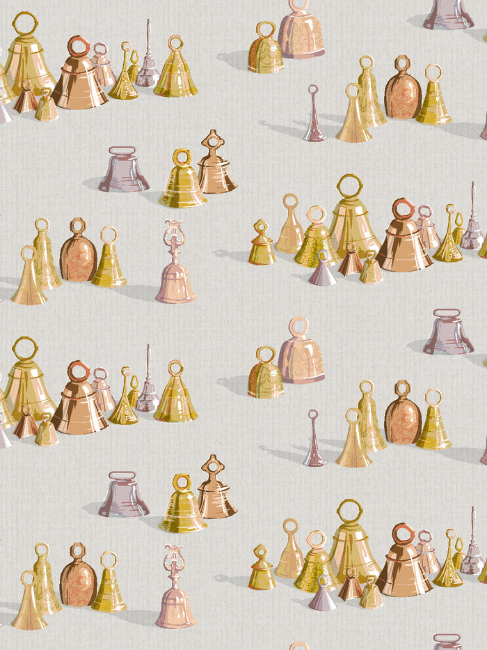 'All The Bells' Wallpaper by Sarah Jessica Parker - Silver