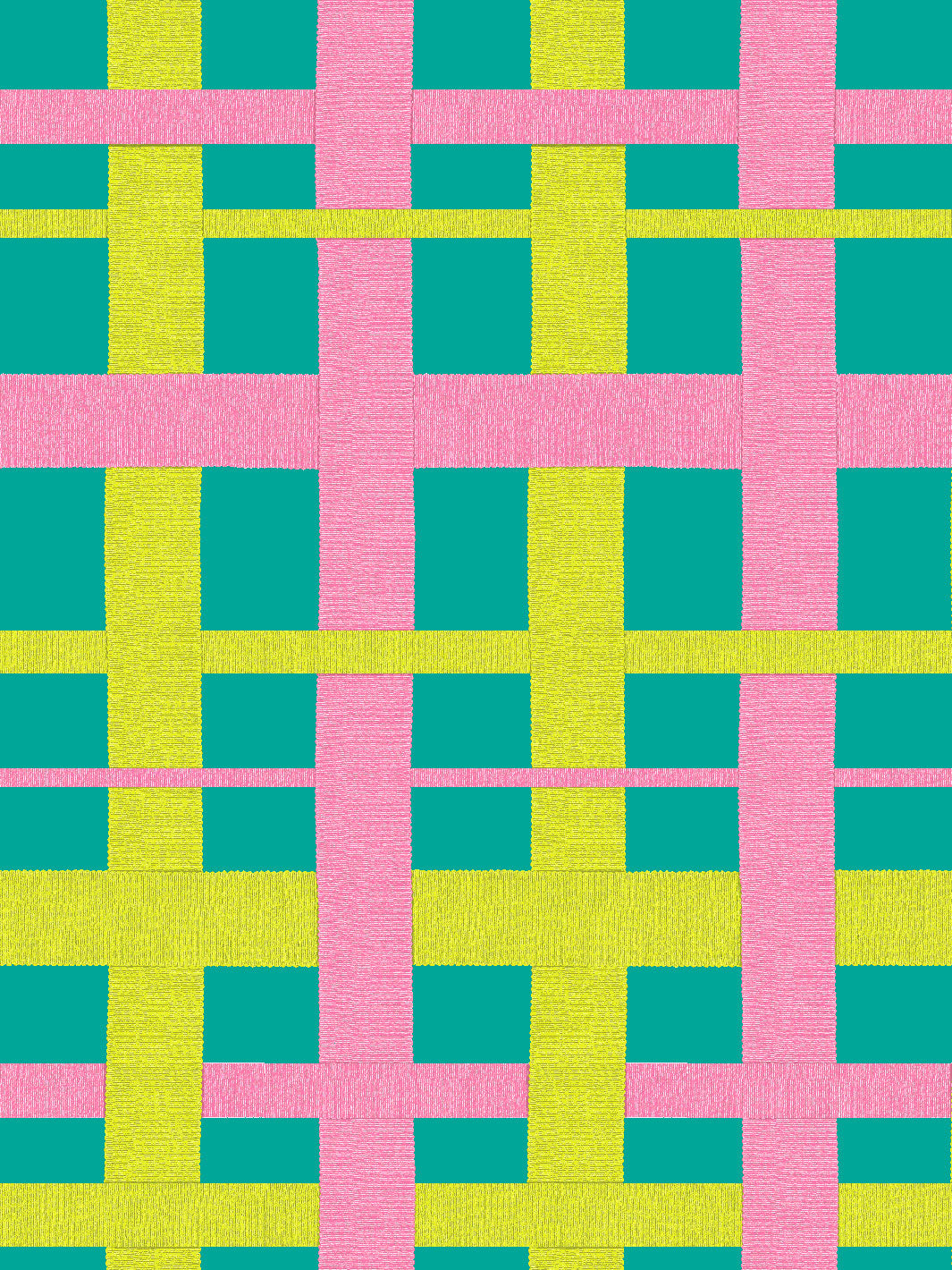 crosstown plaid wallpaper by sarah jessica parker citron on teal