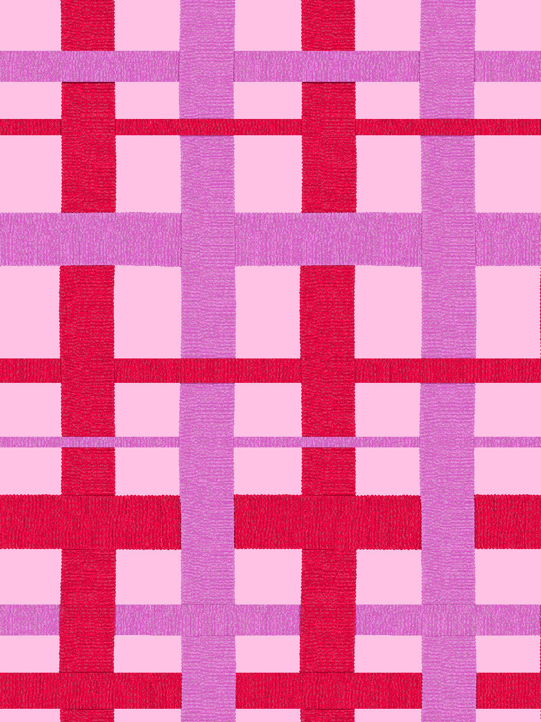 'Crosstown Plaid' Wallpaper by Sarah Jessica Parker - Lilac on Rosé