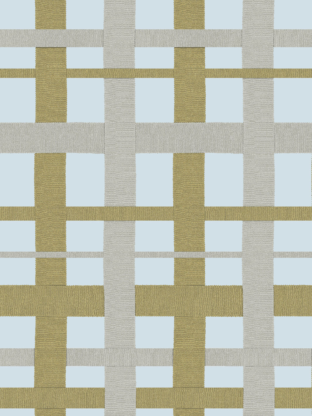 crosstown plaid wallpaper by sarah jessica parker olive on silver