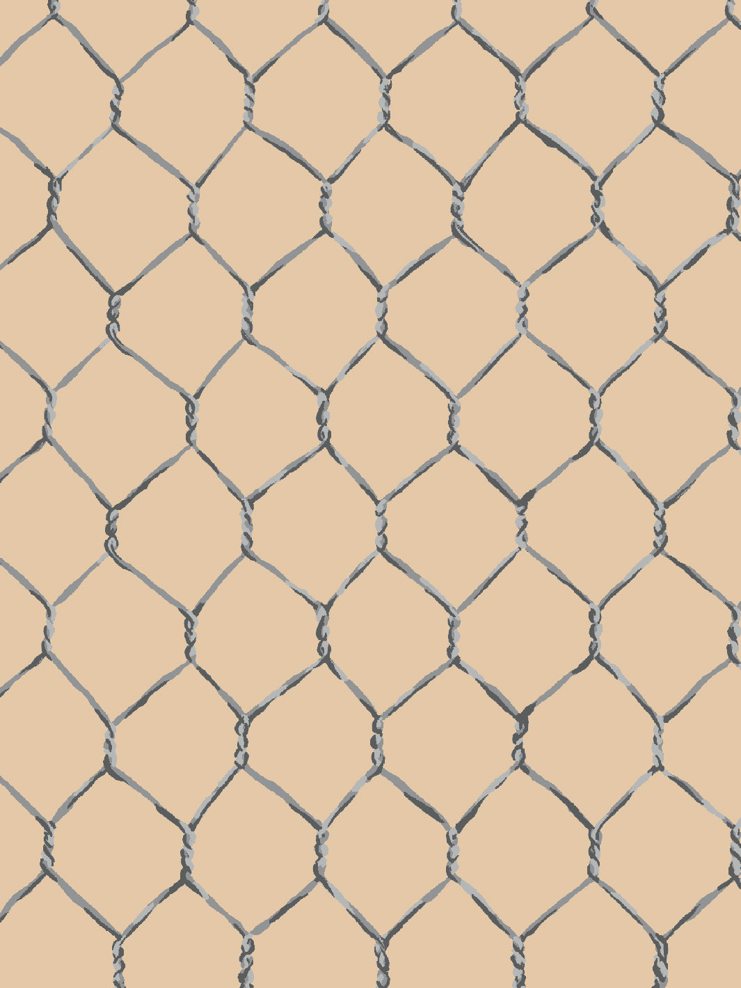 evelyns chicken wire wallpaper by sarah jessica parker metal on driftwood