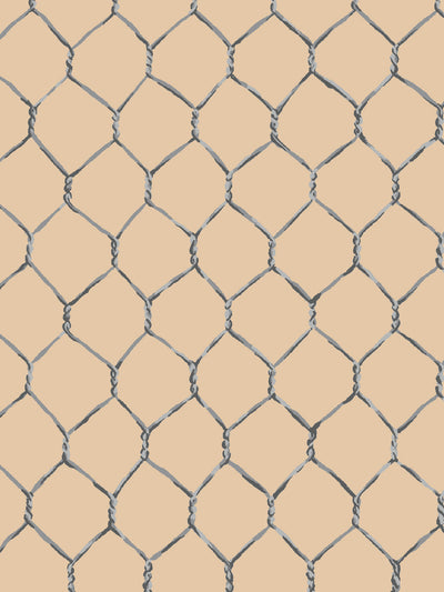 evelyns chicken wire wallpaper by sarah jessica parker metal on driftwood