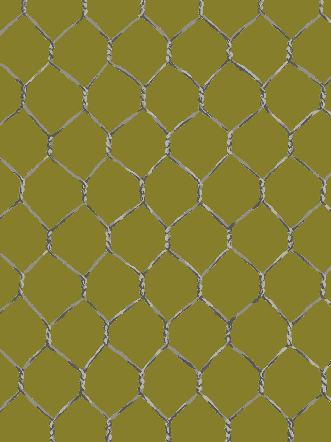 evelyns chicken wire wallpaper by sarah jessica parker metal on olive