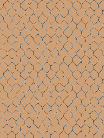 evelyns chicken wire wallpaper by sarah jessica parker metal on pecan