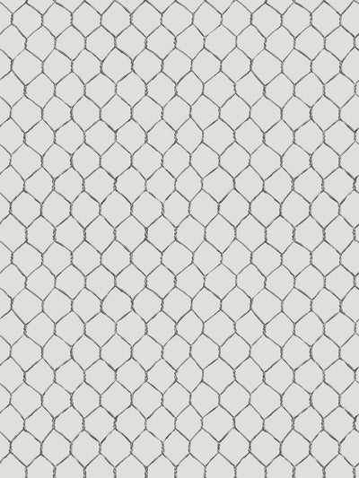 evelyns chicken wire wallpaper by sarah jessica parker metal on silver