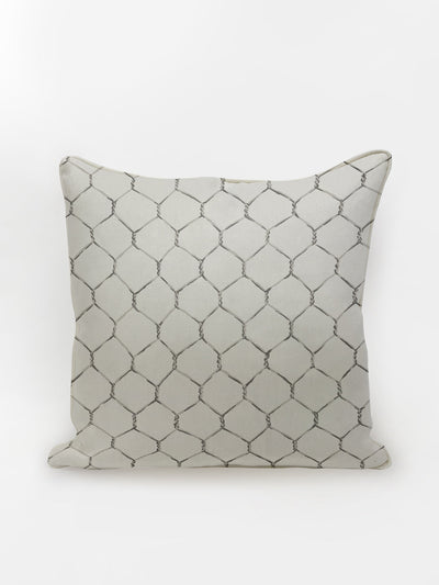 'Evelyn's Chicken Wire' Pillow by Sarah Jessica Parker - Metal on Linen