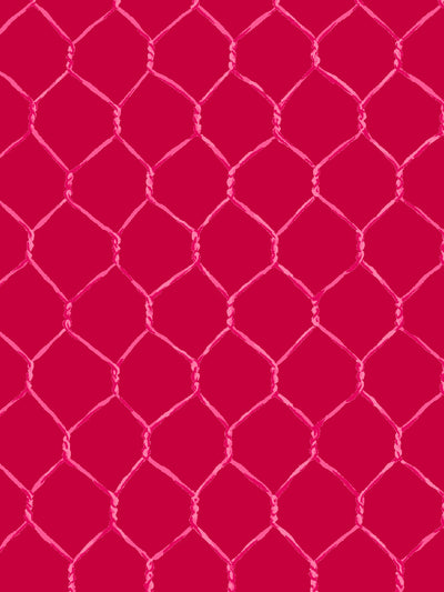 evelyns chicken wire wallpaper by sarah jessica parker pink on geranium