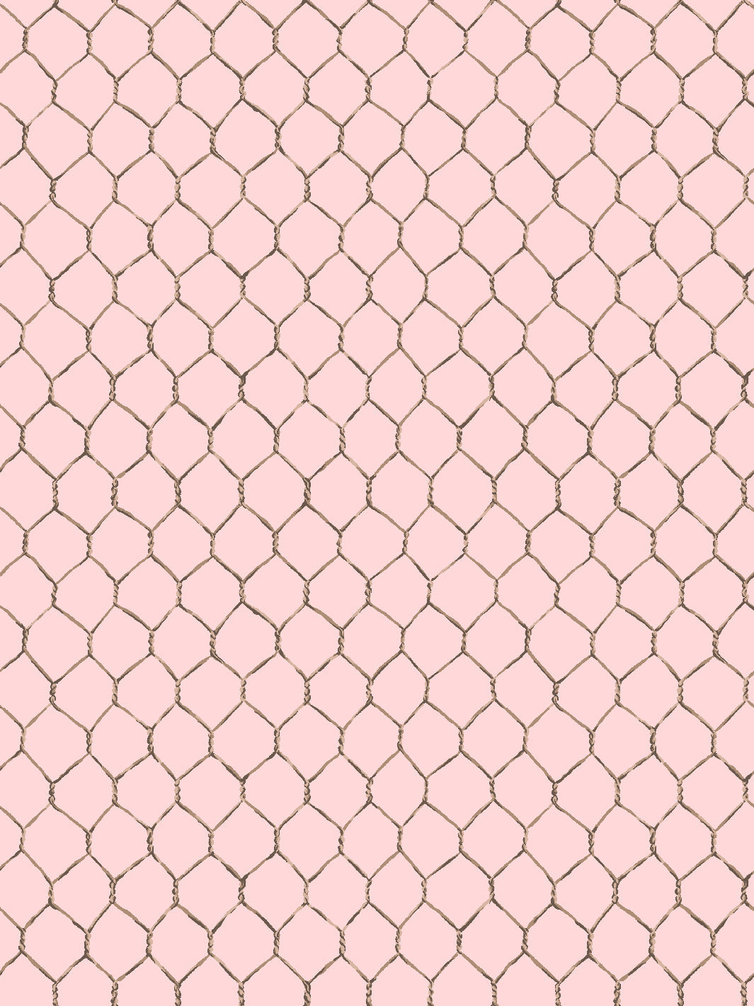 evelyns chicken wire wallpaper by sarah jessica parker sable on pink