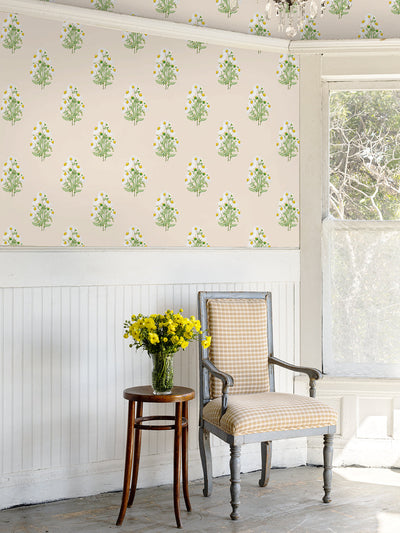 'Fleur De Camomille' Wallpaper by Sarah Jessica Parker - Pearl