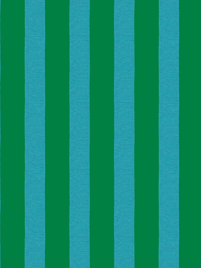 'Grosgrain Stripe' Wallpaper by Sarah Jessica Parker - Emerald Peacock