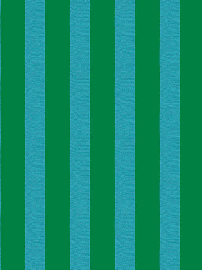 'Grosgrain Stripe' Wallpaper by Sarah Jessica Parker - Emerald Peacock