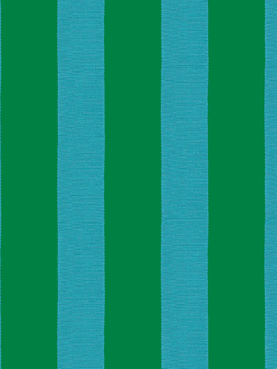 'Grosgrain Stripe' Wallpaper by Sarah Jessica Parker - Emerald Peacock