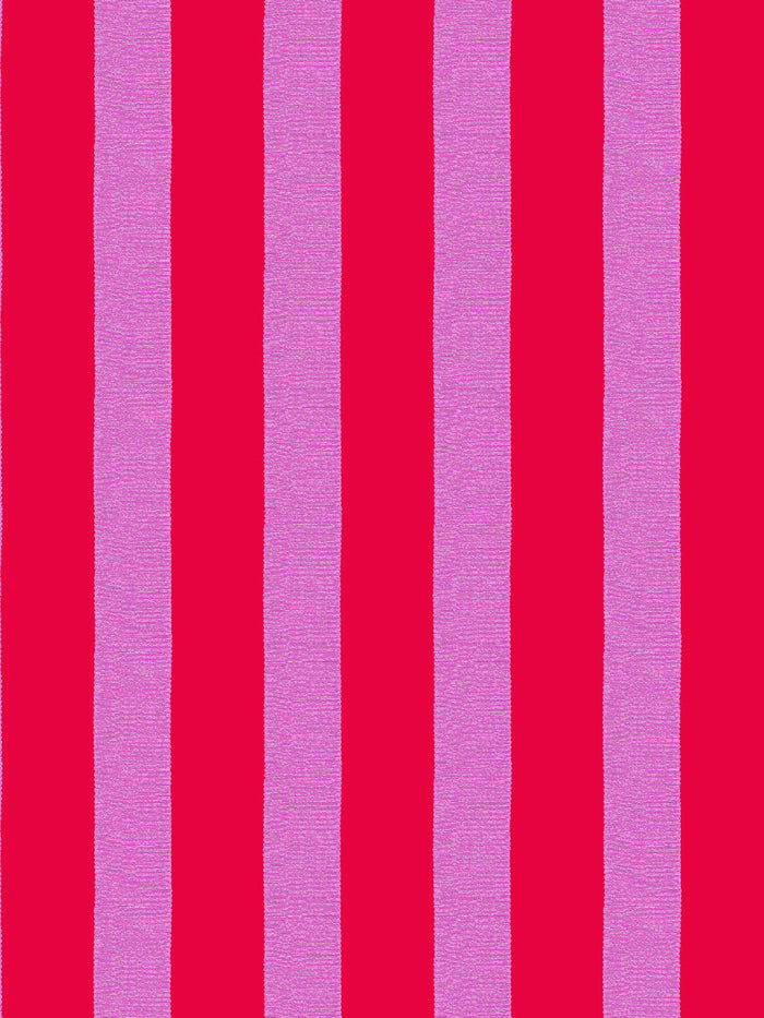 'Grosgrain Stripe' Wallpaper by Sarah Jessica Parker - Geranium Lilac
