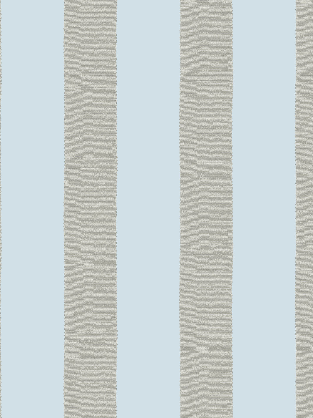'Grosgrain Stripe' Wallpaper by Sarah Jessica Parker - Misty Blue Metal