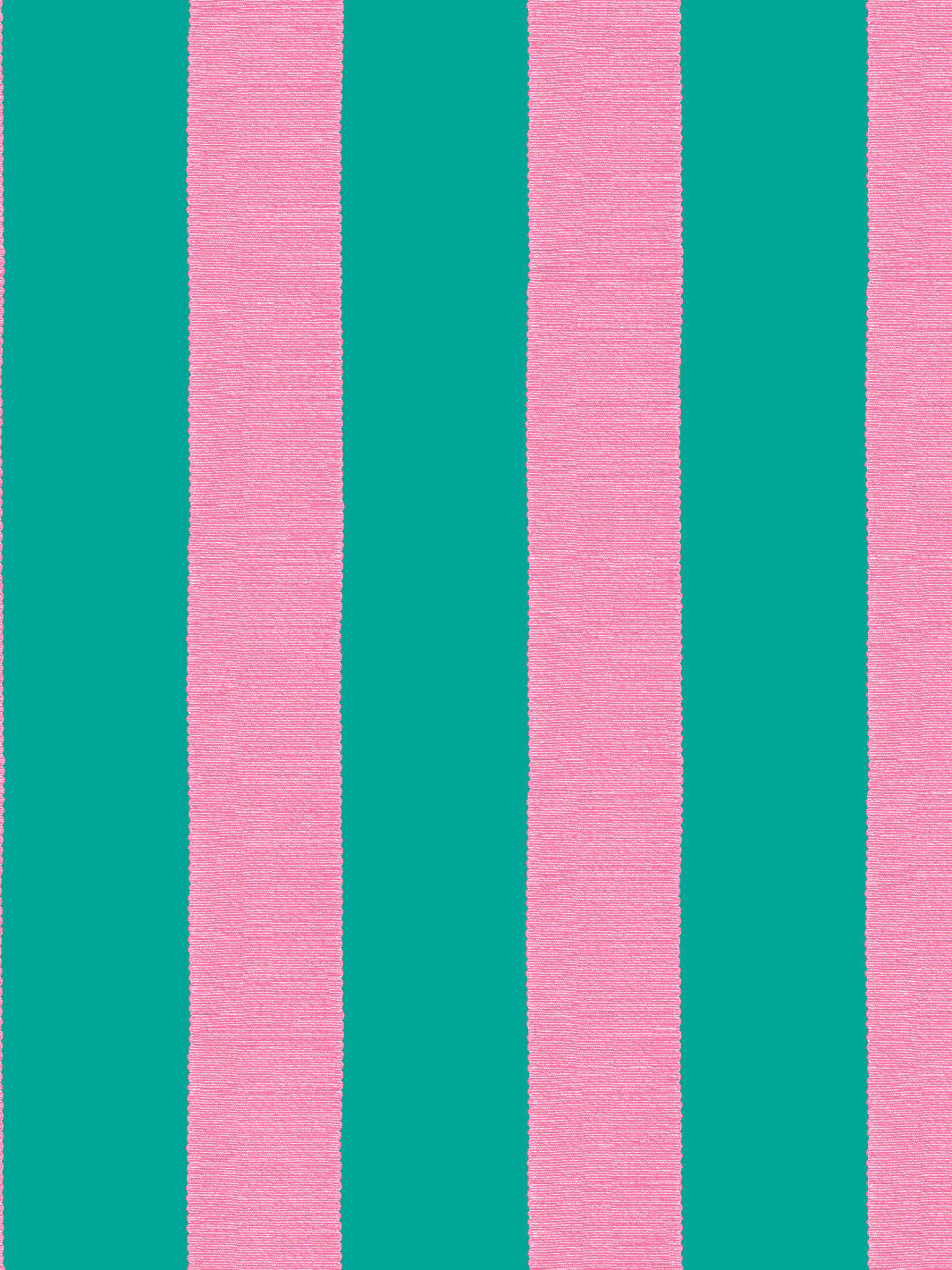 'Grosgrain Stripe' Wallpaper by Sarah Jessica Parker - Teal Blush