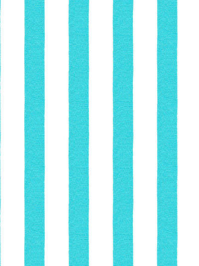 grosgrain stripe on white wallpaper by sarah jessica parker capri blue