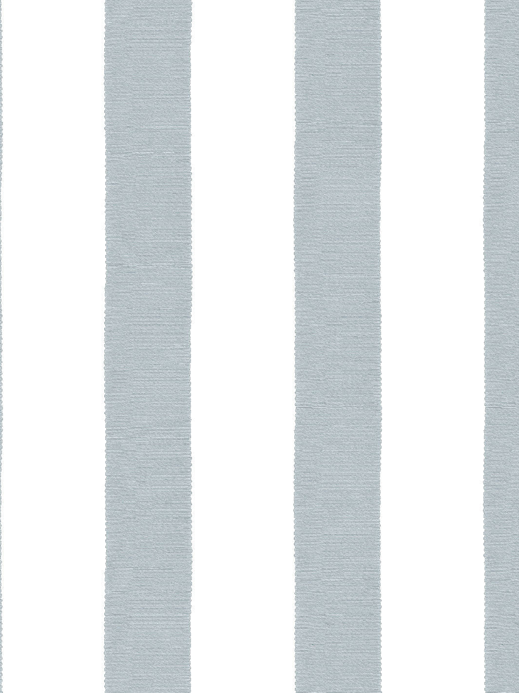 'Grosgrain Stripe on White' Wallpaper by Sarah Jessica Parker - Metal