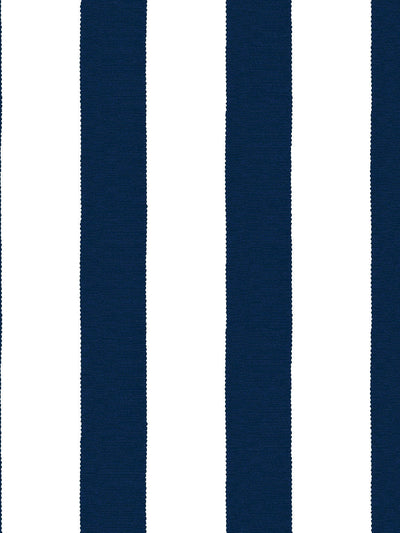 'Grosgrain Stripe on White' Wallpaper by Sarah Jessica Parker - Navy