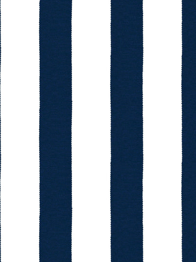 'Grosgrain Stripe on White' Wallpaper by Sarah Jessica Parker - Navy