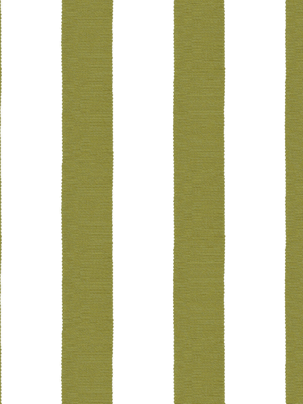 'Grosgrain Stripe on White' Wallpaper by Sarah Jessica Parker - Olive