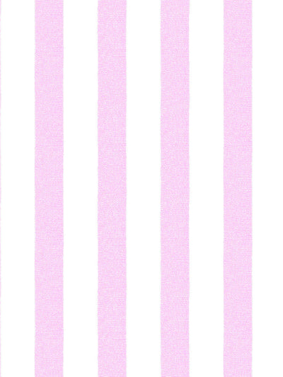 'Grosgrain Stripe on White' Wallpaper by Sarah Jessica Parker - Pink