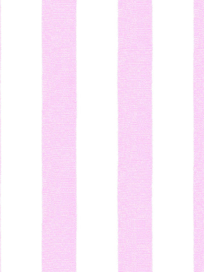 'Grosgrain Stripe on White' Wallpaper by Sarah Jessica Parker - Pink
