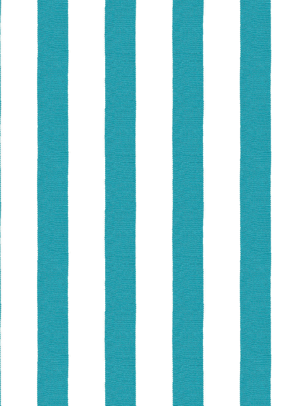 'Grosgrain Stripe on White' Wallpaper by Sarah Jessica Parker - Teal