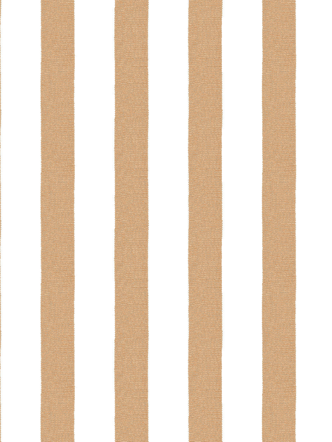 'Grosgrain Stripe on White' Wallpaper by Sarah Jessica Parker - Pecan