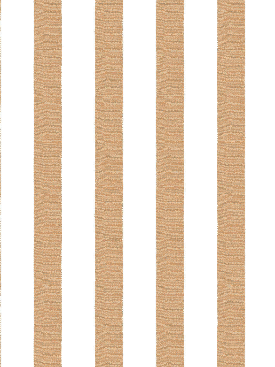 'Grosgrain Stripe on White' Wallpaper by Sarah Jessica Parker - Pecan