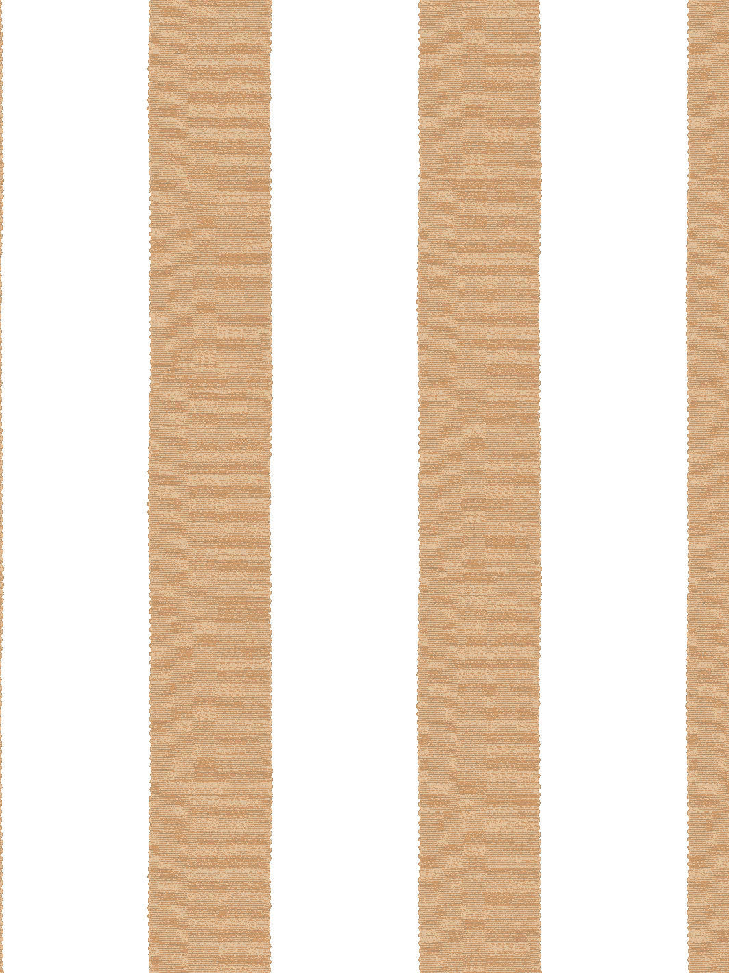 'Grosgrain Stripe on White' Wallpaper by Sarah Jessica Parker - Pecan