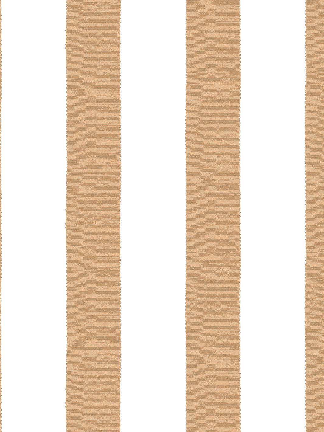 'Grosgrain Stripe on White' Wallpaper by Sarah Jessica Parker - Pecan