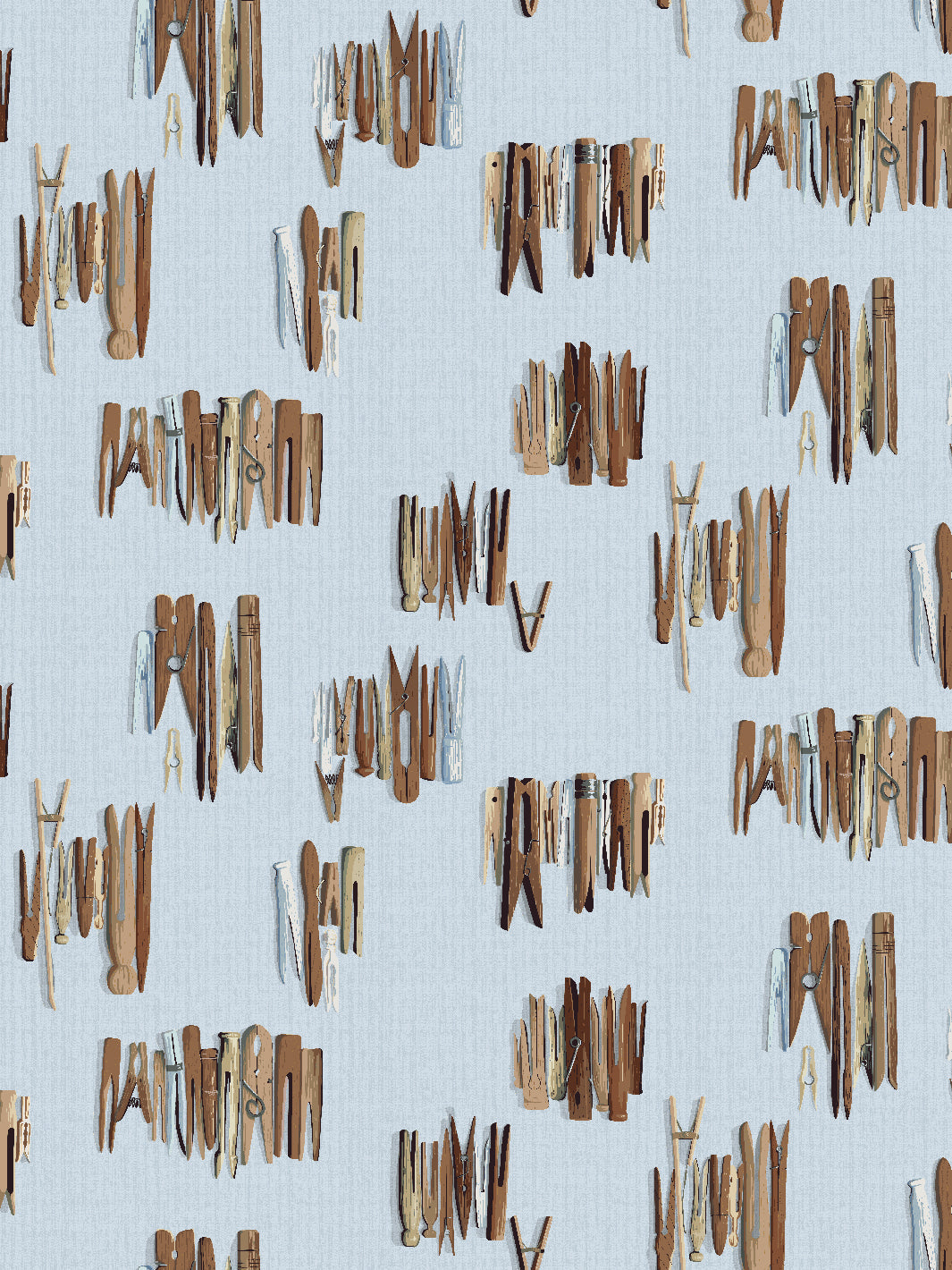 laundry line wallpaper by sarah jessica parker silver