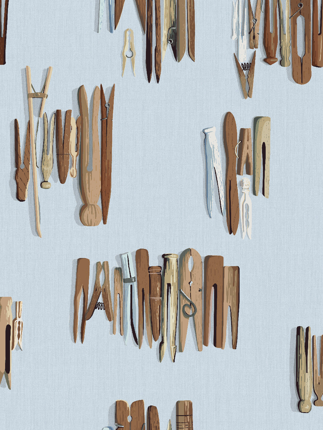 laundry line wallpaper by sarah jessica parker silver