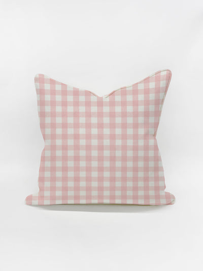 'Pixie Gingham' Pillow by Sarah Jessica Parker - Pink on Linen