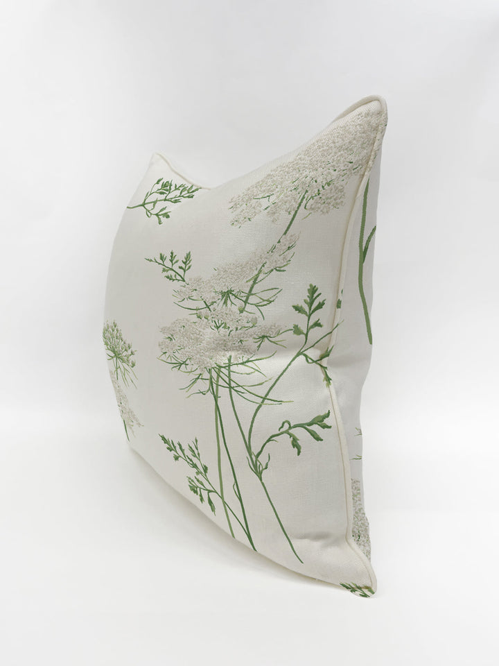 the queens lace pillow by sarah jessica parker silver on linen
