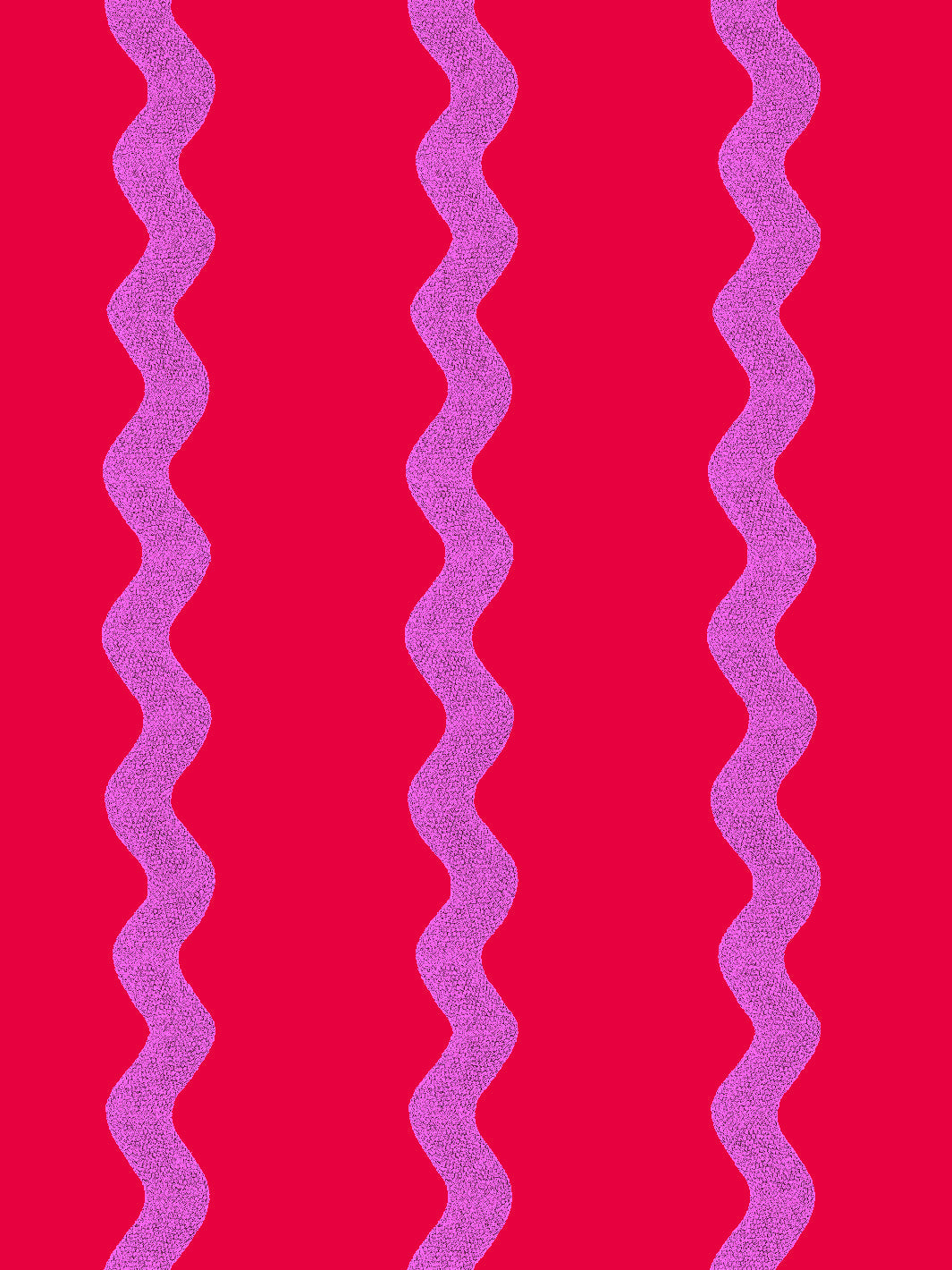 'Ric-Rac Stripe' Wallpaper by Sarah Jessica Parker - Lilac Geranium
